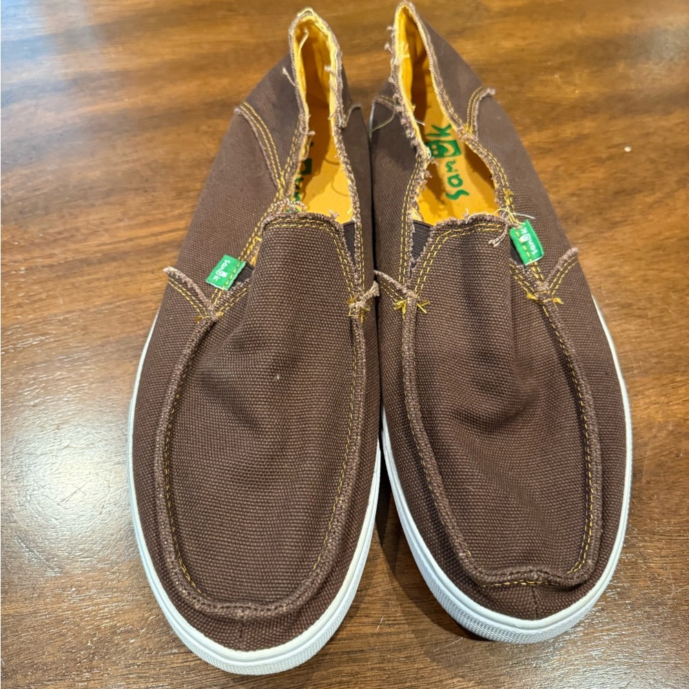 Sanuk Brown Casual Slip-On Loafers